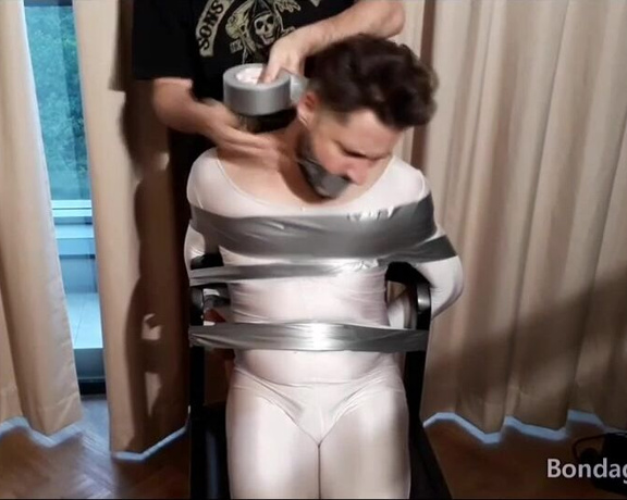 Tonny aka Tape_br OnlyFans - Behind Scenes from my second BDMan video  Part 1 Duct Tape, Ball Gag and Lycra