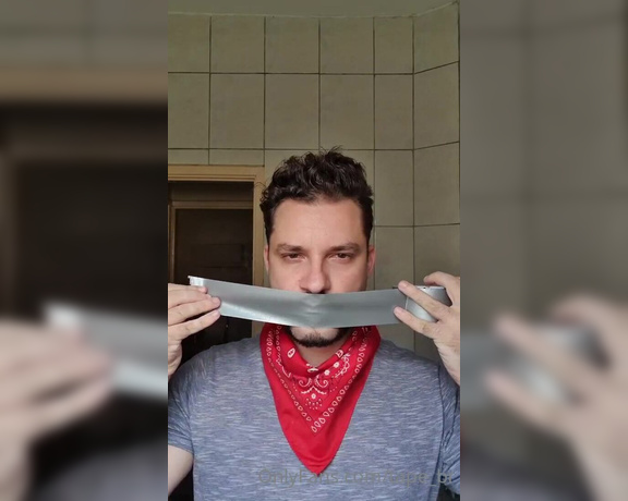 Tonny aka Tape_br OnlyFans - Self gagged!