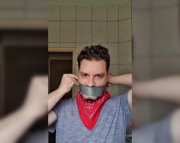 Tonny aka Tape_br OnlyFans - Self gagged!