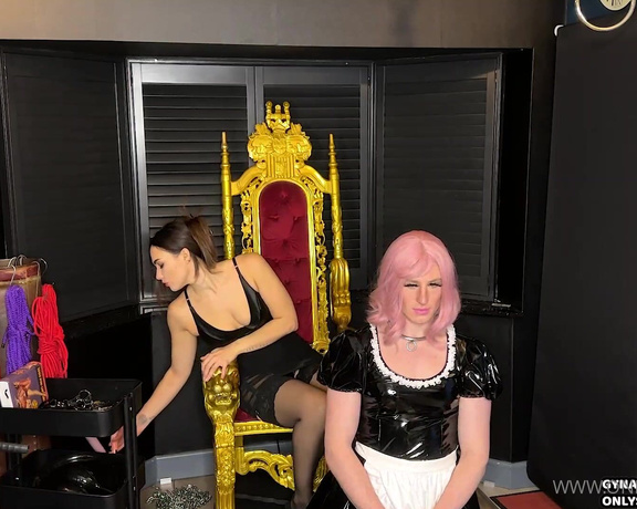 Gynarchy Goddess aka Gynarchygoddess OnlyFans - Sissy Maids Posture Training I have an important party coming up and I want my sissy Cindi to make