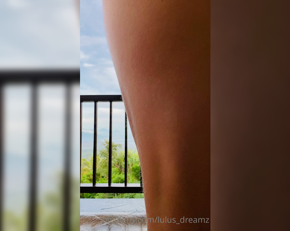 Lulus Dreamz aka Lulus_dreamz OnlyFans - Its 6am and I felt like balconies in the morning mist Keep me warm pls