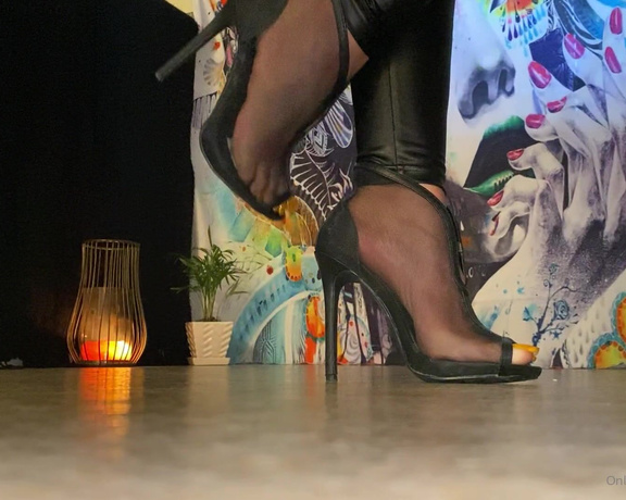 Goddesspersia71 aka Sexyfeet47 Onlyfans - On your knees I’m about to walk all over you with these boots and show you the power I have over you