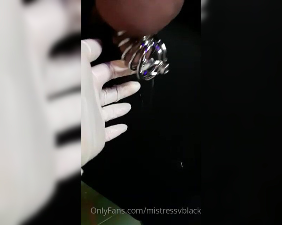 Mistress V Black aka Mistressvblack Onlyfans - Chastity is a reality for you From now on you will only be cumming in the ass! Castidade a sua