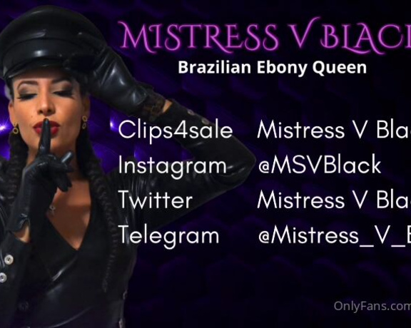 Mistress V Black aka Mistressvblack Onlyfans - You will smell my ass until you run out of air If you want the full video, send a direct message and