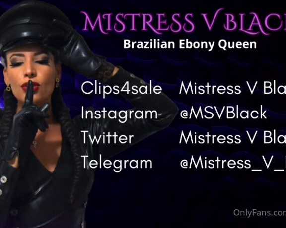 Mistress V Black aka Mistressvblack Onlyfans - You will smell my ass until you run out of air If you want the full video, send a direct message and