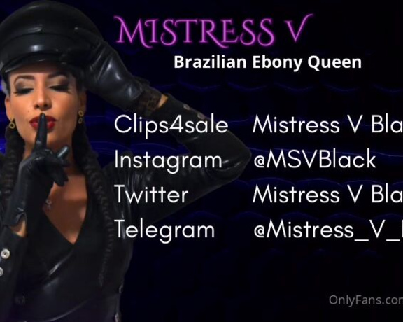 Mistress V Black aka Mistressvblack Onlyfans - You will smell my ass until you run out of air If you want the full video, send a direct message and