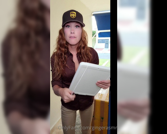 Megan  Ginger ASMR aka Gingerasmr OnlyFans - UPS Delivery girl helps unload your package