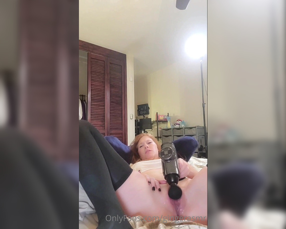 Megan  Ginger ASMR aka Gingerasmr OnlyFans - Recovering with my new massage gun