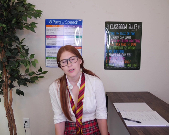 Megan  Ginger ASMR aka Gingerasmr OnlyFans - Schoolg!rl learns how to get an A from Teacher (OnlyFans Edition!)