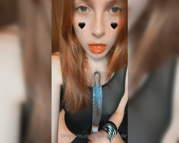 Zoe Strawberry aka Redxxxsuede OnlyFans - Having some funn pretending my toys are your cock 2