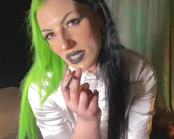 Rave Baby aka Smokinggoddess OnlyFans - Craving a cigarette, so I’m going too smoke here in your office More on Onlyfanscommistress
