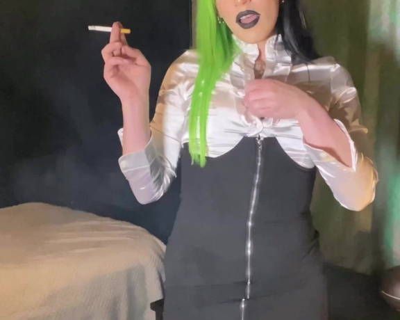 Rave Baby aka Smokinggoddess OnlyFans - Craving a cigarette, so I’m going too smoke here in your office More on Onlyfanscommistress