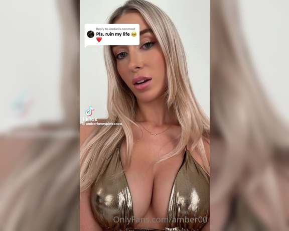 Goddess Amber aka Amber00 OnlyFans - I’m choosing random comments on my Tik Tok to make video responses! Go comment on my Tik Tok and I