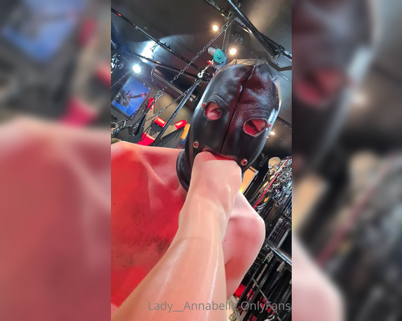 Lady Annabelle aka Lady__annabelle OnlyFans - Good morning with My foot deep in your mouth I will do as I please with you @sub0