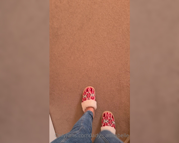 Lady Annabelle aka Lady__annabelle OnlyFans - Oh forgot to show you My new slippers ,and I will give you a treat and show you My feet too