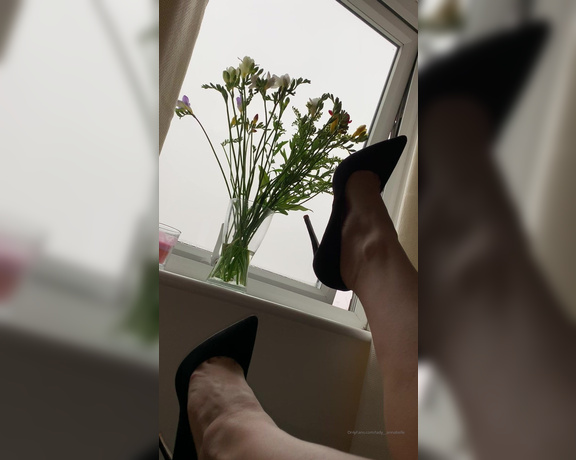 Lady Annabelle aka Lady__annabelle OnlyFans - High heels in the morning