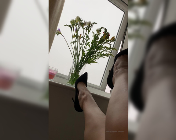 Lady Annabelle aka Lady__annabelle OnlyFans - High heels in the morning