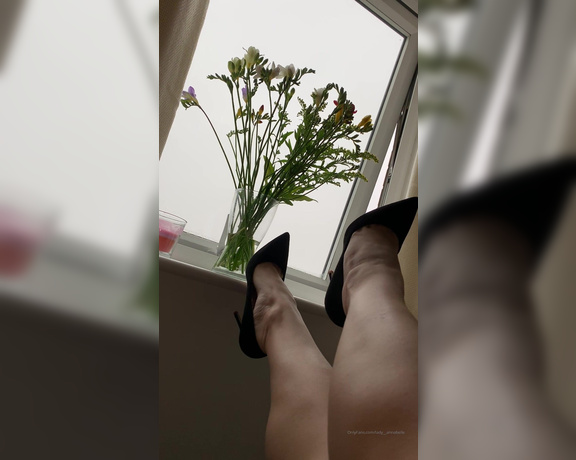 Lady Annabelle aka Lady__annabelle OnlyFans - High heels in the morning