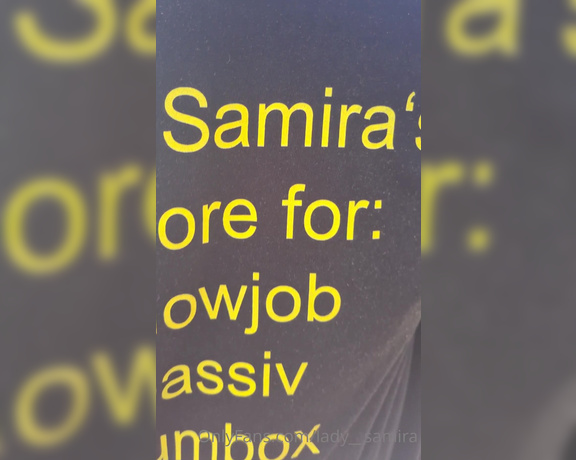 Lady Samira aka Lady__samira OnlyFans - On tour with my personal swallow box Cumbox Vol 1 Outdoor on tour with one of mine personal 1