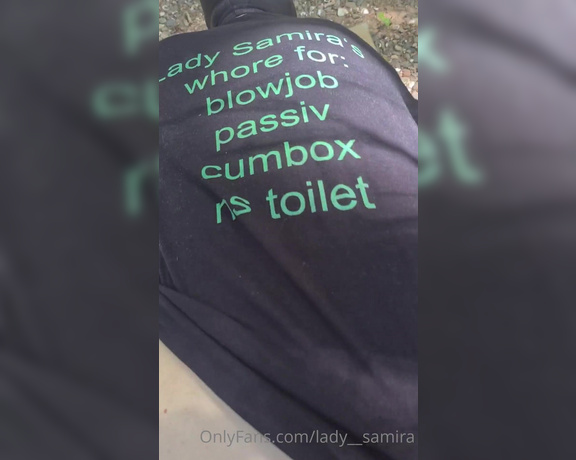 Lady Samira aka Lady__samira OnlyFans - On tour with my personal swallow box Cumbox Vol 1 Outdoor on tour with one of mine personal 1