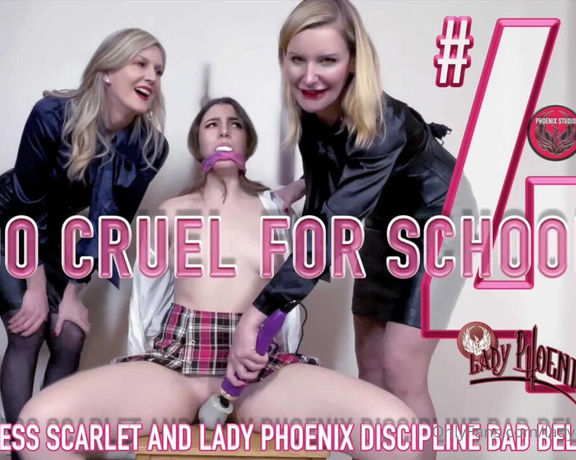 Lady_Phoenix aka Ladyphoenix_ldn OnlyFans - NEW MOVIE TOO CRUEL FOR SCHOOL #4 Is there no end to Bellas relentless punishment by two of the cru