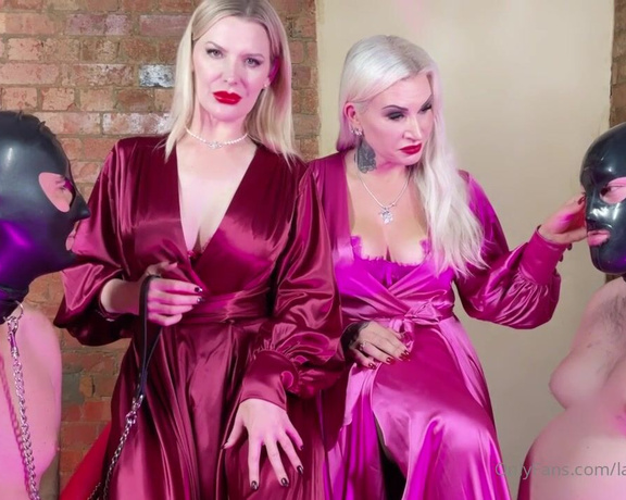 Lady_Phoenix aka Ladyphoenix_ldn OnlyFans - NEW CLIP!!! SATIN GODDESSES @avavonmedisin and I are dressed in swathes of pink satin, irresistible