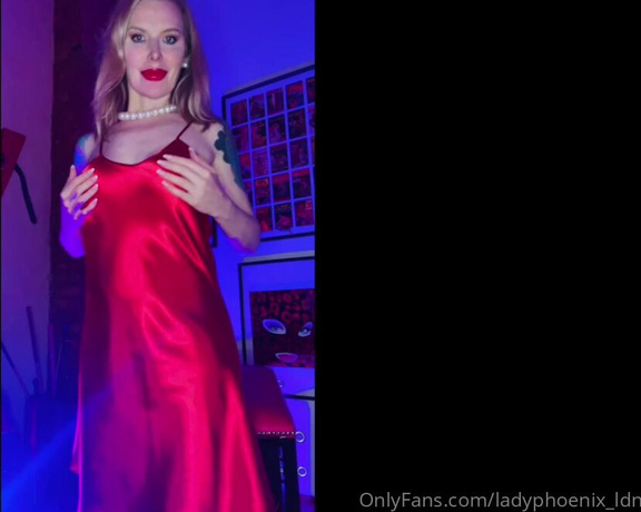 Lady_Phoenix aka Ladyphoenix_ldn OnlyFans - RED CHEMISE TEASE What do you think of this new red satin chemise, gifted to me by one of you boys 1