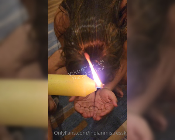 Sahiba Kaur indian mistress aka Indianmistressk OnlyFans - Candle long hair us#l#ss b#t#ch giving him P##n with Wx# Cr#sh#ng his D#rty handsss with