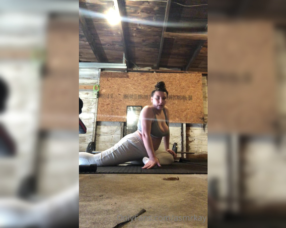 Kay aka Asmrkay OnlyFans - Stretch w me after my workout