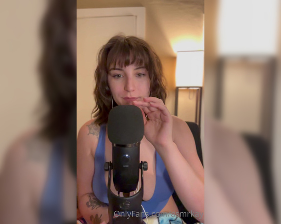 Kay aka Asmrkay OnlyFans - Tip for the full 10 minutes of topless ASMR mouth sounds