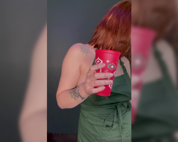 Kay aka Asmrkay OnlyFans - The New Naked Barista Makes You a Coffee She cant wait for you to cum again soon