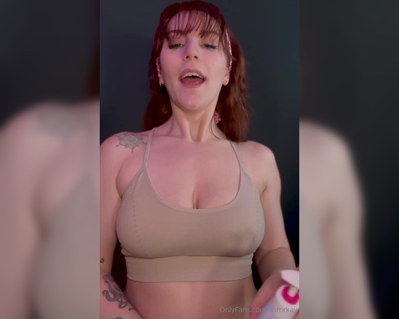 Kay aka Asmrkay OnlyFans - ASMR Lotioning My Tits did you see the naughter version of this where I started squirting milk every