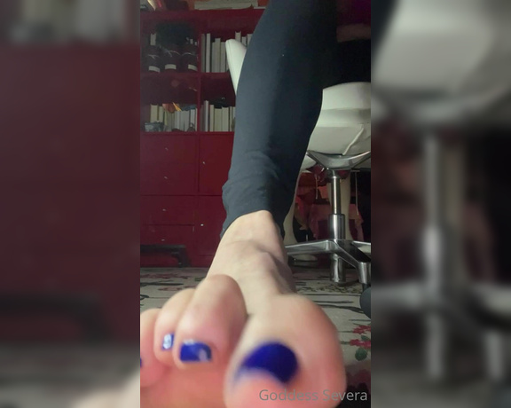 Goddess Severa aka Goddesssevera OnlyFans - A new pedicure on feet with arches so high