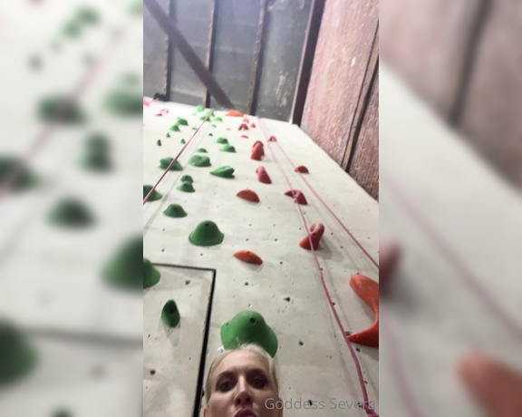 Goddess Severa aka Goddesssevera OnlyFans - Back at the climbing gym!