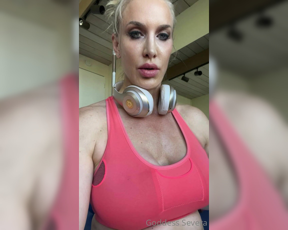 Goddess Severa aka Goddesssevera OnlyFans - Right now in My home gym