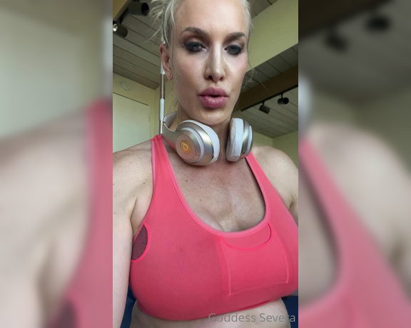 Goddess Severa aka Goddesssevera OnlyFans - Right now in My home gym