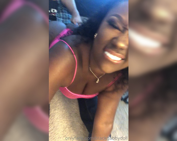 Mistress Gabby aka Blackgabbydoll OnlyFans - My neighbor came back over again he wanted to suck ass and toes today what do you wana suck tip over