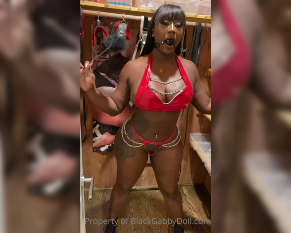Mistress Gabby aka Blackgabbydoll OnlyFans - Put me in my sex closet and put me in my place  send a tip and request a toy for a video or pic 1