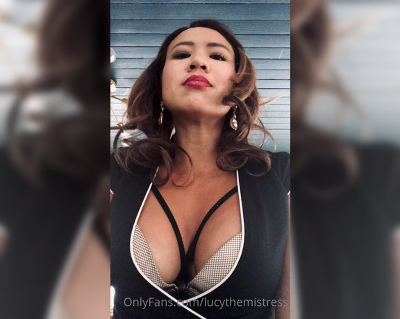 Mistress Lucy Khan aka Lucythemistress OnlyFans - Boss caught you ogling her cleavage at the board meeting and now you’re gonna get it #cleavage #b