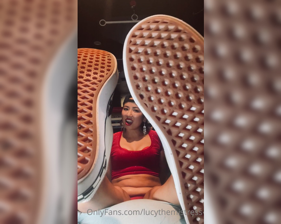 Mistress Lucy Khan aka Lucythemistress OnlyFans - I know what you want but I also know you will settle for much much less #footfetish #POV #humiliatio