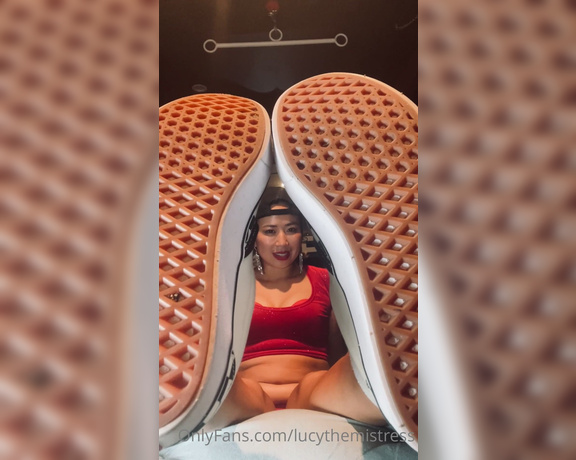 Mistress Lucy Khan aka Lucythemistress OnlyFans - I know what you want but I also know you will settle for much much less #footfetish #POV #humiliatio