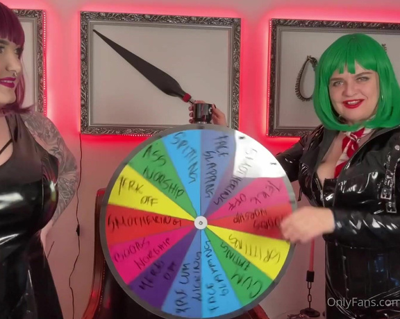 Dominatrix Dinah aka Dinahmistress OnlyFans - Wheel of Fortune, are you lucky to win your favorite task Mistress Karino and I give you this great