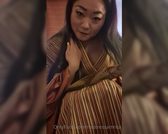 Mistress Amrita aka Mistressamrita OnlyFans - Yukata Leg SPH JOI POV I am wearing traditional Japanese evening home kimono Yukata”, show off beau