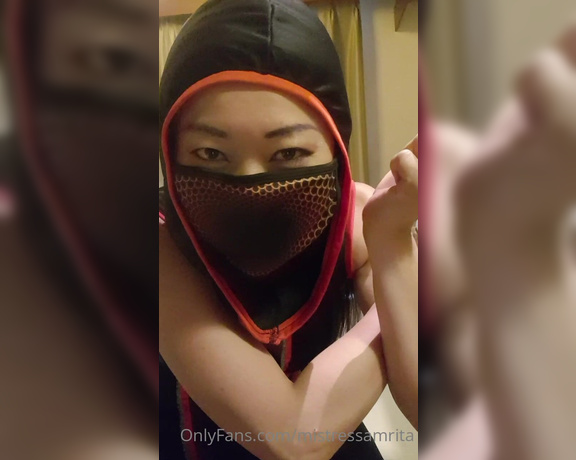 Mistress Amrita aka Mistressamrita OnlyFans - Female Ninja looking for the revenge for her sister breaks into your room and get you in the headloc