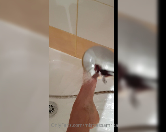 Mistress Amrita aka Mistressamrita OnlyFans - FootTongueMassagePOV part 2 There is a bonus footage for you, foot shower shot in the shower box