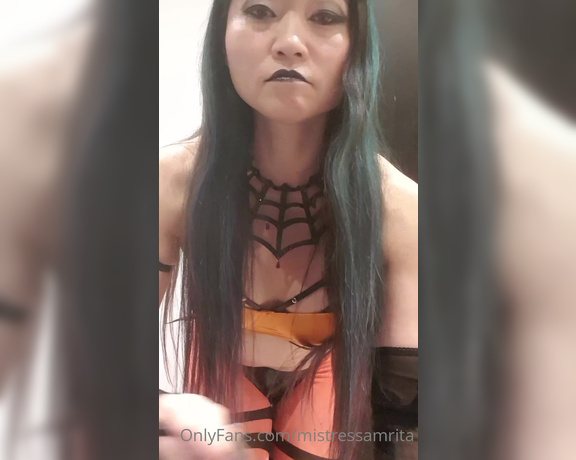 Mistress Amrita aka Mistressamrita OnlyFans - Happy Halloween!! I made a special Halloween witch mistress POV for you to celebrate Trick or Treat