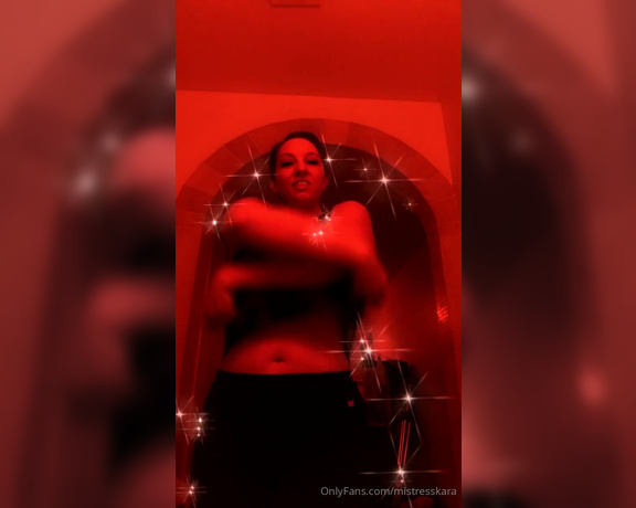 Mistress Kara aka Mistresskara OnlyFans - Red Sparkle Mistress (2019)