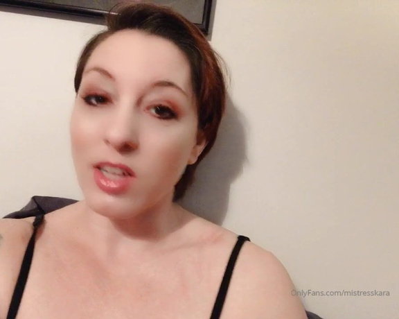 Mistress Kara aka Mistresskara OnlyFans - Update on Yours Truly! PART 1 Made this vid for a Twitter post but it won’t upload there soooooo I’m