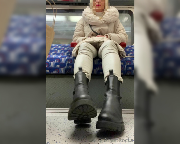 Anas_socks aka Anas_socks OnlyFans - Would you sniff my sweaty stinky socks and feet in public transport 2