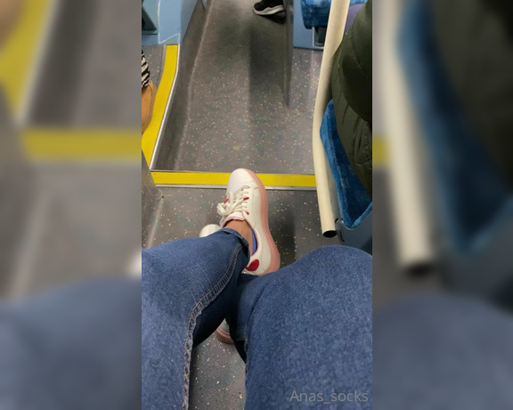 Anas_socks aka Anas_socks OnlyFans - On my way to work wearing my favourite peds socks!